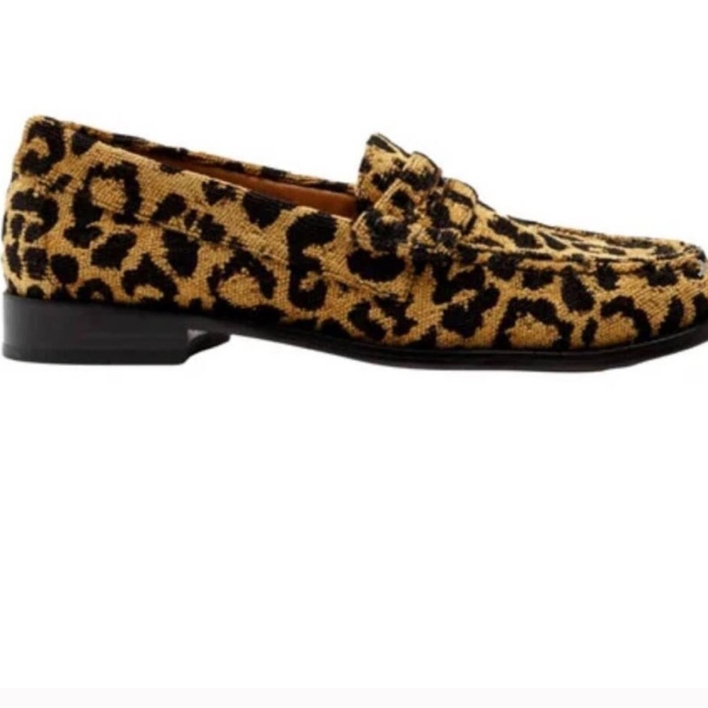 Re / Done LEOPARD Animal PRINT LOAFERS Leather Sole 40 (US Size 9.5 to 10) - Picture 6 of 9
